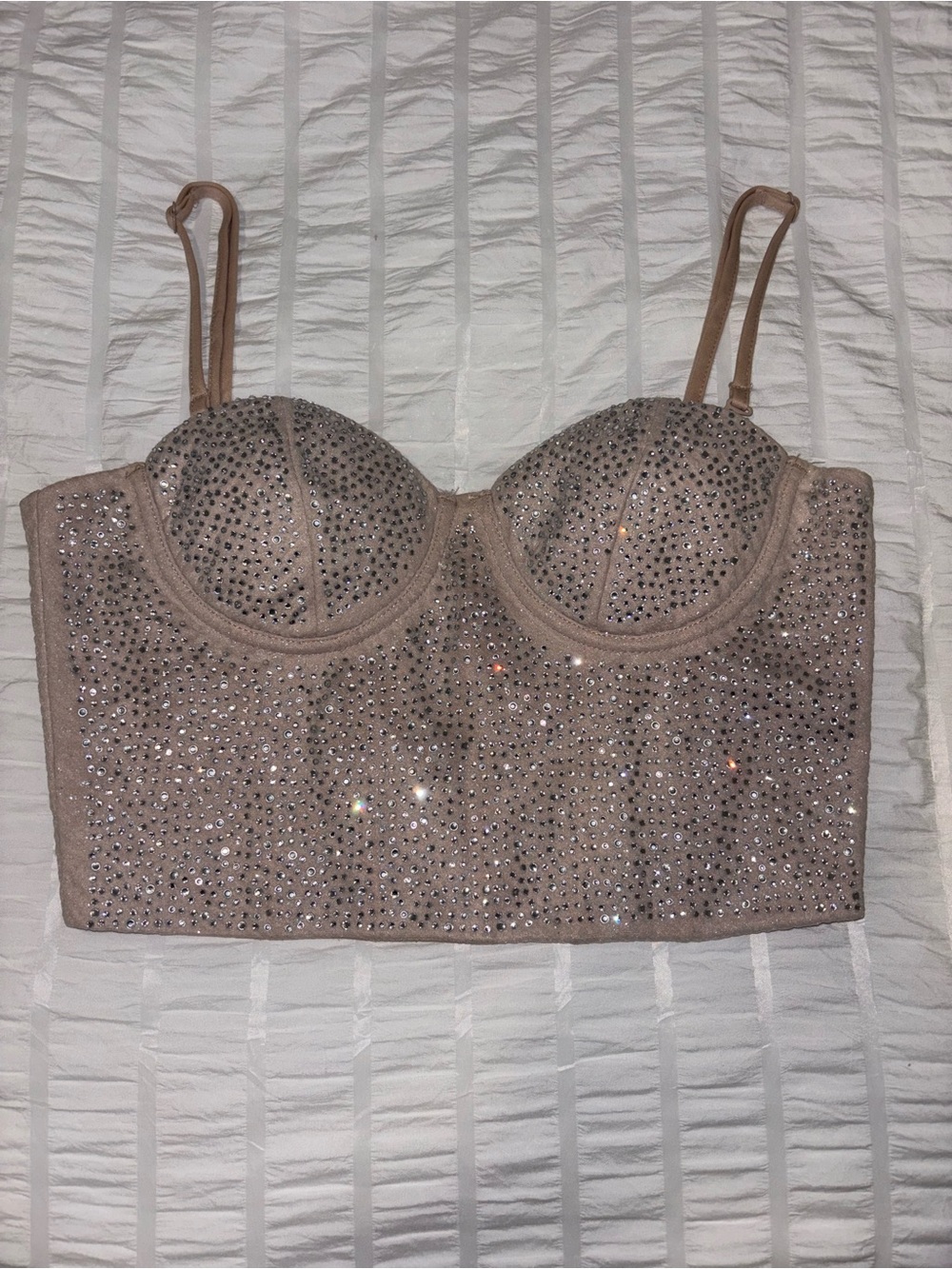 windsor rhinestone corset style tank